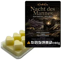 WonderWax Duftwachs WonderWax® Duftwachs 6 Herzen, (Die Nacht des Mannes), Duftrichtung: Nacht des Mannes