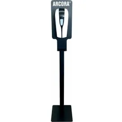 ARCORA mobiler Metall- Aufsteller mit Desinfektionsmittelspender, Sensorspender, 1000ml