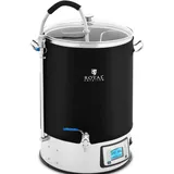 Royal Catering Braukessel mit Isolierung 40 L 2500 W - 10 - 100 °C Edelstahl - LCD-Anzeige - Timer