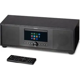 Medion LIFE® P66400 All-in-One Audio System schwarz Kompaktanlage, Subwoofer Weckfunktion, Sleep Einschlafautomatik) anthrazit