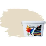 RyFo Colors Fassadenfarbe Silikonharz Fassadenfarbe Vanillegelb 10l, 1 L ca. 6 m2, Wasserabweisend, diffusionsfähig, schützt vor Schmutz, Algen, Pilzen gelb