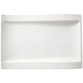 Villeroy & Boch New Wave Gourmetteller 37 x 25 cm Weiß 4er Set