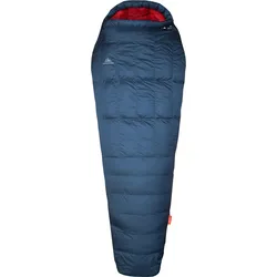 Daunenschlafsack 3 Jahreszeiten 2° Erwachsene warm leicht Camping. Outdoor. blau BLAU|hellrot 210 CM