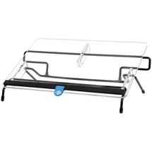 R-Go Tools R-Go Flex Read Dokumentenhalter, Konzepthalter, Höhenverstellbar in 6 Positionen, Transparent,