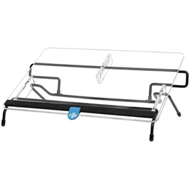 R-Go Tools R-Go Flex Read Dokumentenhalter, Konzepthalter, Höhenverstellbar in 6 Positionen, Transparent,