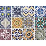 OTTO home Fliesenaufkleber Ornamente Sticker selbstklebend 12er Set