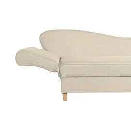 Max Winzer Recamiere mit Armteil links klappbar beige