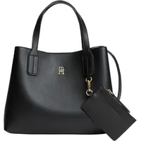 Tommy Hilfiger Icon Mini Satchel Umhängetaschen Leder Black