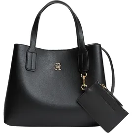 Tommy Hilfiger Icon Mini Satchel Umhängetaschen Leder Black