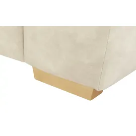 bobb Schlafcouch Mikrofaser 2-Sitzer Beige