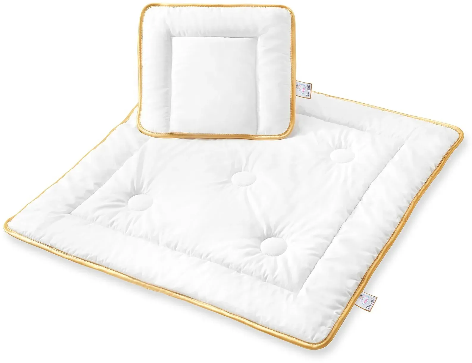 Frau Holle Babyflocke Set, Füllung: 100% Baumwolle 80x80 cm + 40x35 cm