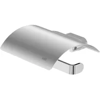Lenz Toilettenpapierhalter mit Deckel, Chrom, Glänzend)