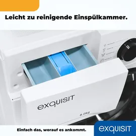 Exquisit WA8014-020A Waschmaschine (8 kg, 1400 U/min)
