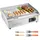 Vevor Gewerbliche Elektrische Grillplatte 3200 W, Tischgrillplatte 535x300 mm Grillfläche, Elektrogrill, halb Gerillt, halb Glatt, mit 2 Spateln & 2 Bürsten & Fußpolstern, für Steaks Pfannkuchen