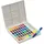 Faber-Castell 169748 - Aquarellfarben in Näpfchen, mit Mischpalette und Wassertankpinsel, 48er Etui