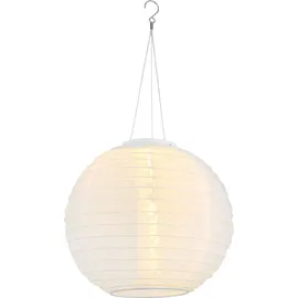 GLOBO Außenleuchte Edelstahl Kunststoff DxH 30x55 cm 2er Set weiß