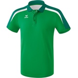 Erima Kinder Poloshirt Poloshirt, smaragd/evergreen/weiß, 152,