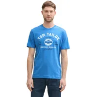 Tom Tailor Herren 1037735 T-Shirt aus Baumwolle mit Logo-Print,