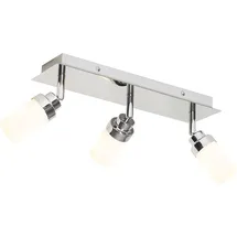 QAZQA - Moderner BadezimmerSpot Stahl 3-Licht IP44 - Japie