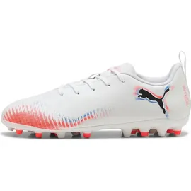 Puma Future 8 Play MG Kinder puma white/puma black/glowing red 31