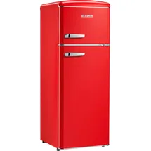 Severin RKG 8930 Retro-Kühl-Gefrierkombination (206 l, 1440 mm hoch, Rot)