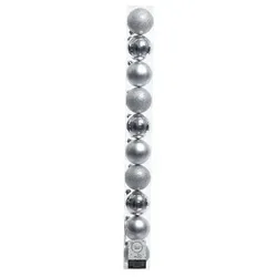 Christbaumkugeln Weihnachtskugeln bruchfest 10 Stück silber