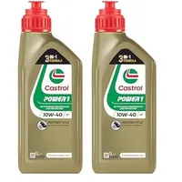 Castrol POWER1 4T 10W-40 Motoröl, 1L (Packung mit 2)