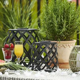 Star Trading LED Solarleuchte Calabria 20 cm warmweiß