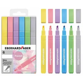 Eberhard Faber Slim pastell Textmarker 6 St. Mehrfarbig