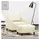 vidaXL Sessel mit Hocker Kunstleder 77 x 80 x 60 cm Creme