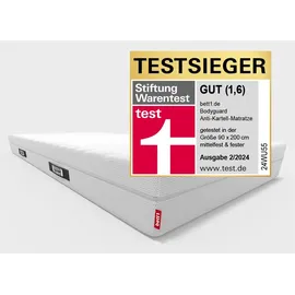 Bett1.de BODYGUARD 90 x 200 cm mittelfest/fest