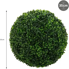 ML-Design Künstliche Buchsbaumkugel Groß Ø45 cm, grün Kunststoff,