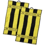 BVB Borussia Dortmund Borussia Dortmund Unisex Bvb-güstehandtücher (2 Stück) G stehandt cher mit Blockstreifen, Baumwolle , Schwarz/Gelb, 50 x 30 1 cm EU