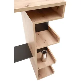 Stolkom Bartisch Smash 108 x 103 x 50 cm Eiche Artisan Braun/Schwarz