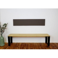 lycce XXL Wandkissen Kunstleder mit Montage-Set Taupe 150cm x 30cm