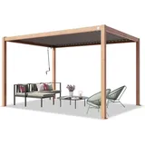 TOOLPORT PRIMEYARD Pergola Aluminium-Pfosten mit Lamellendach