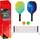 IDENA Pickleball Set Netz 2x Schläger/Bälle 5 Teile