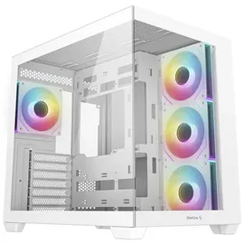 Deepcool CG530 4F WH (mATX, ITX, ATX), PC Gehäuse, Weiss