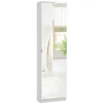 möbelando Zeraphina 50,5 x 181 x 22 cm 6 Schuhfächer weiß