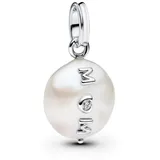 Pandora 793783C01 Charm-Anhänger Silber Mum mit Barockperle