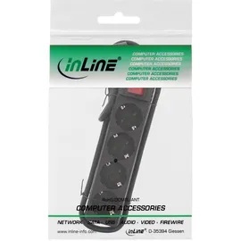 InLine Steckdosenleiste 5 m Schwarz 4 St.
