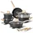 just perfecto household appliances JUST PERFECTO Topf und Pfannenset Induktion - Pfannenset mit deckel - Induktions Töpfe Set - Töpfe und pfannen set ohne PTFE und PFOA - Kochtopfset induktion Aluminium mit Antihaftbeschichtung 15 pcs