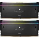 Corsair Dominator Titanium RGB schwarz DIMM Kit 32GB, DDR5-6000, CL30-36-36-76, on-die ECC (CMP32GX5M2B6000C30)