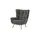 Soho Polstersessel Jolyn ¦ grau ¦ Maße (cm): B: 87 H: 100 T: 86.0