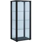 VCM Vitrine Kavisa 50 x 38 x 114,5 cm Schwarz