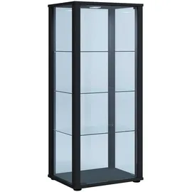 VCM Vitrine Kavisa 50 x 38 x 114,5 cm Schwarz