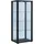 VCM Vitrine Kavisa 50 x 38 x 114,5 cm Schwarz