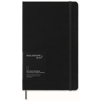Moleskine Smart Notebook, Large, Plain, Black, Hard Cover (5 x 8.25)