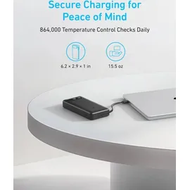 Anker Powerbank, (20K, 87W, Integriertes USB-C Kabel)