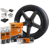 FoliaTec Felgen 2K Lack Set, Schwarz Matt